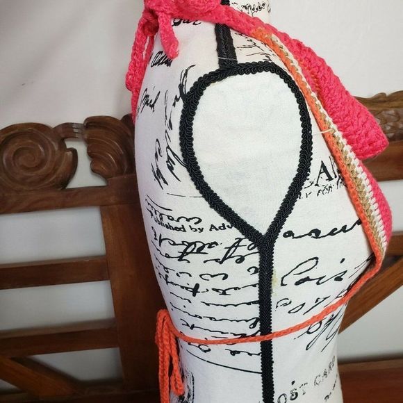 Olivaceous Multi-colored Crocheted Halter Top - Picture 7 of 8